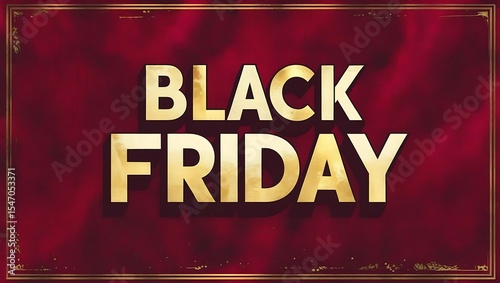 Black Friday Sale Banner with Bold Typography