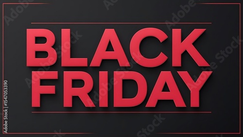 Black Friday Sale Banner with Bold Typography