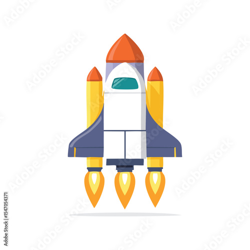 Simple Illustration Astronaut jetpack