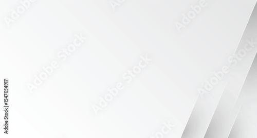 Abstract White and Gray Gradient Background with Diagonal Lines.