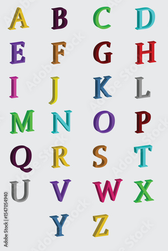 3D alphabets