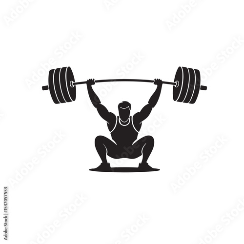 gym silhouettes , Fitness exercise silhouettes