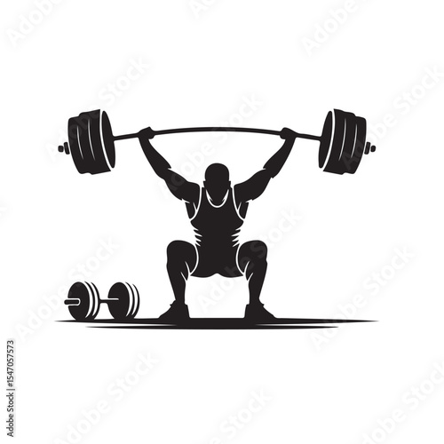 gym silhouettes , Fitness exercise silhouettes