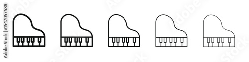 Piano icon design, logo, app, UI. Vector illustration, EPS
