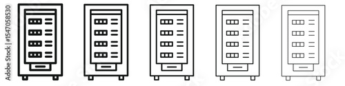 Server rack icon design, logo, app, UI. Vector illustration, EPS
