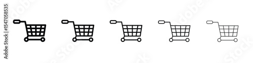 Shopping cart icon design, logo, app, UI. Vector illustration, EPS