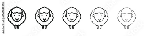 Sheep icon design, logo, app, UI. Vector illustration, EPS
