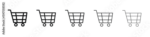 Shopping cart icon design, logo, app, UI. Vector illustration, EPS
