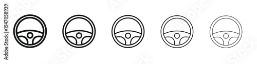 Steering wheel icon design, logo, app, UI. Vector illustration, EPS
