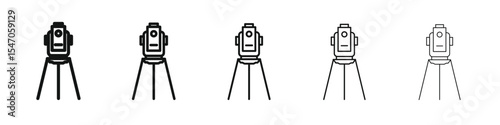 Theodolite icon design, logo, app, UI. Vector illustration, EPS