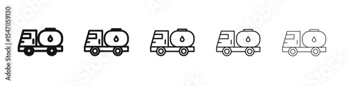 Tank truck icon design, logo, app, UI. Vector illustration, EPS