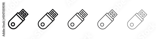 usb drive icon design, logo, app, UI. Vector illustration, EPS