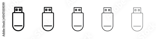 usb drive icon design, logo, app, UI. Vector illustration, EPS