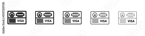 Visa icon design, logo, app, UI. Vector illustration, EPS
