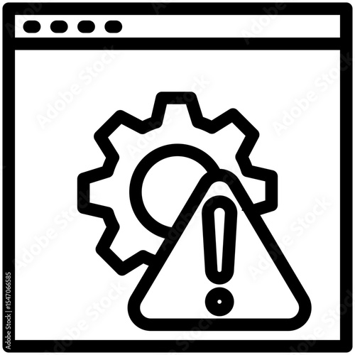 Failure Point outline, mini illustration icon. use for modern concept, print, UI, UX kit, web and app development. Vector related to risk management, business, finance.