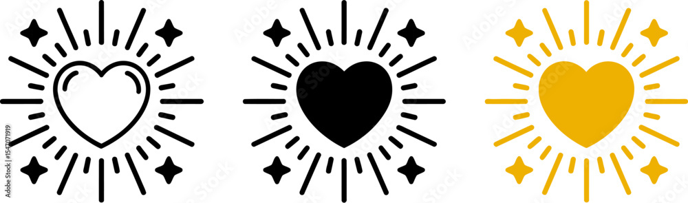 Obraz premium Heart burst vector design elements for valentine's day love and wedding graphic assets and decorations editable stock vector