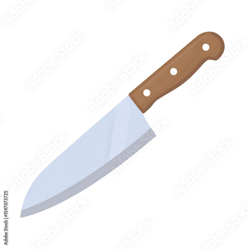 Culinary Cleaver Blade Illustration, Isolated on Transparent Background for Kitchen Design.
