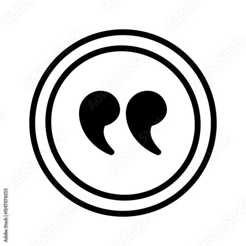 Vector multi color icon for Quotation mark
