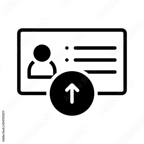 Vector multi color icon for Vcard