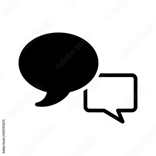 Vector multi color icon for Speech bubble