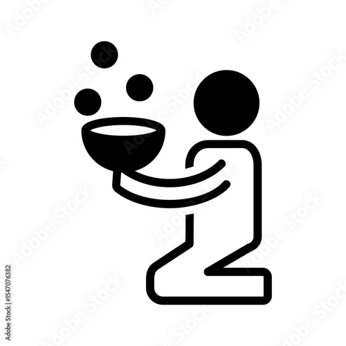 Vector multi color icon for Required