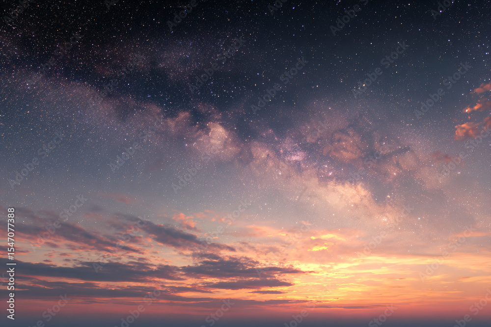 Fototapeta premium a person standing on a beach under a night sky