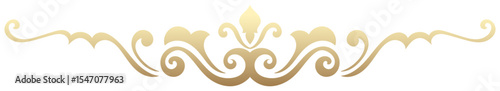 Elegant Thai Gold Vintage Divider Ornament
