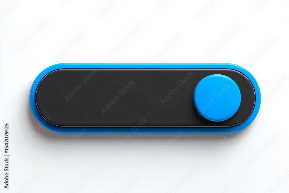 a blue and black device with a button on it a blue and black device with a button on it