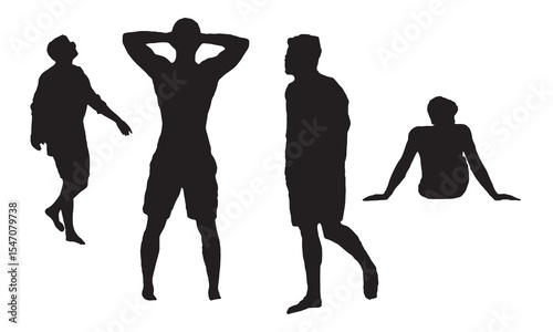 silhouettes of people