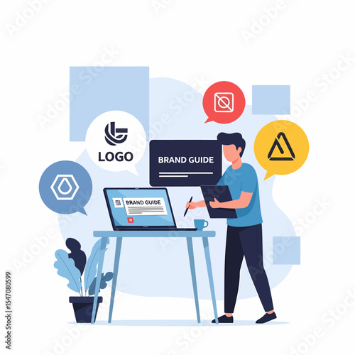 Creating Brand Guidelines for Visual Identity Design and Business Strategy
