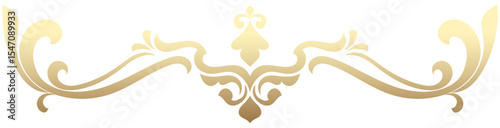 Luxury Thai style vintage gold frame decoration. Vintage elements for web decoration.