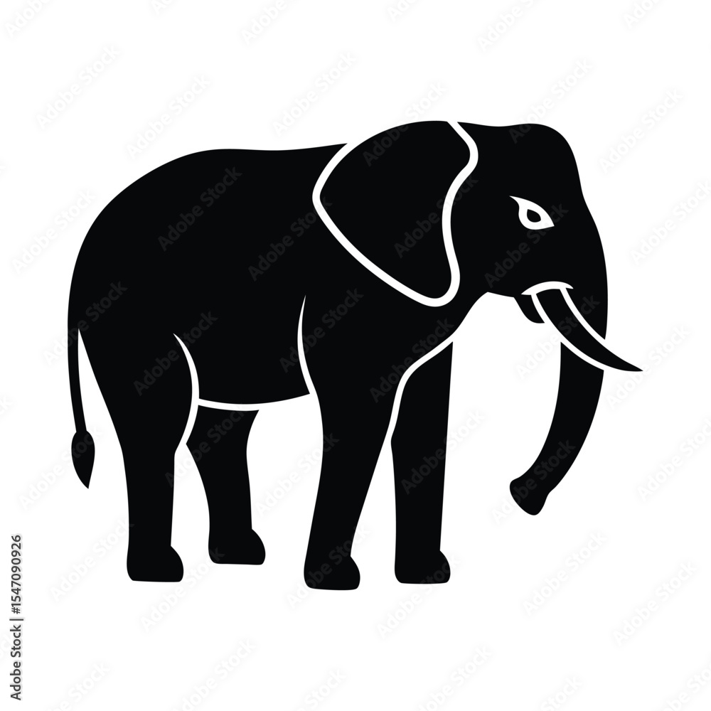 Fototapeta premium elephant vector illustration