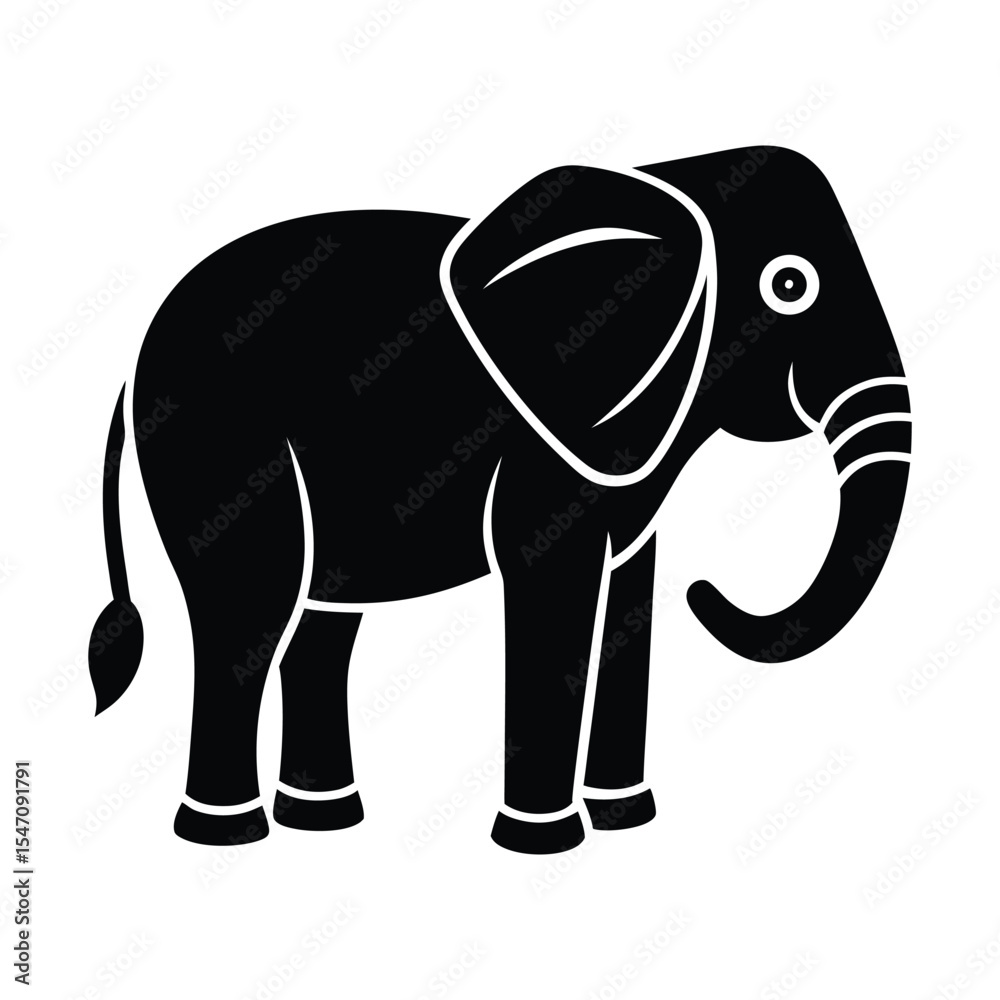 Fototapeta premium elephant cartoon illustration