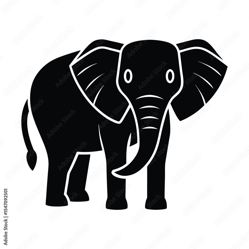 Fototapeta premium elephant cartoon illustration