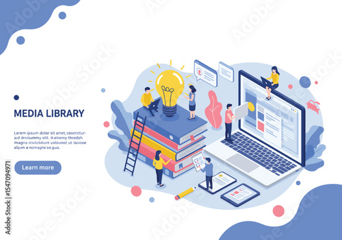 Media Library and Digital Learning: Accessing Online Resources, Knowledge Sharing, and Educational Content for Modern Information Hubs