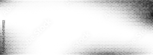 Grunge halftone gradient texture. Retro pixelated backdrop. Weathered grit noise background. Fading gritty sand wallpaper. Anime or manga style comic overlay. Vector textured template surface