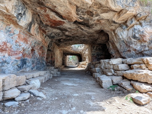 Ancient stone tunnel