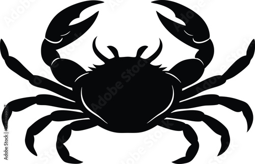 crab silhouette vector
