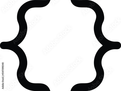 curly bracket on a white background