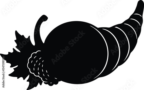 cornucopia silhouette vector