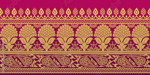 beautiful graphic saree design and this sari design is in Indian style which is for textile fashion industry and it can be used as wallpaper backdrop and website bg this style is originated in india 