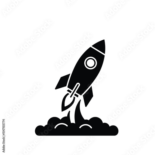 space rocket vector illustration