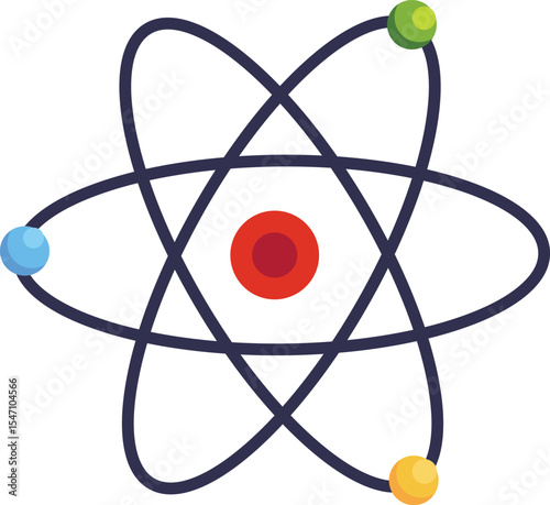 Education Science Vector Icon – Math, Biology, Chemistry & Physics Illustration