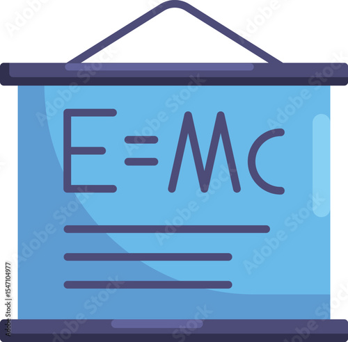 Education Science Vector Icon – Math, Biology, Chemistry & Physics Illustration