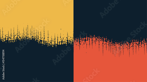 Abstract Hand-Painted Gradient Texture Design in Bold Yellow, Red, and Black Colors for Modern Art Projects, Backgrounds, and Creative Decor
