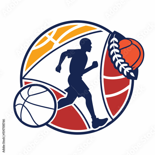 basketball player silhouette vector T-shirt-design