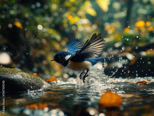 splash from the bluebird  photo