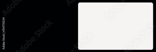 Simple rectangle frame, black background design vector