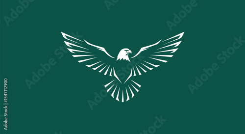 A high-resolution vector logo of an eagle in minimalist style, featuring either a sharp side profile or outstretched wings in flight.