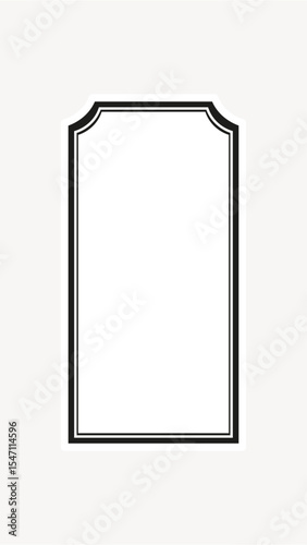 White png vintage badge vector